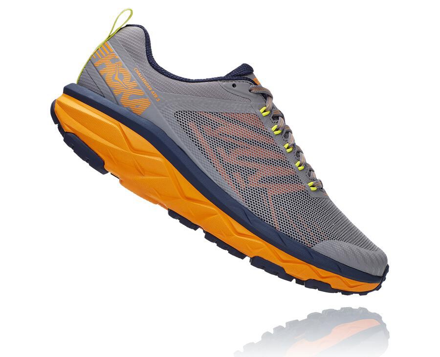 Tenis Hoka One One Trail Hombre Grises - Challenger Atr 5 - TKMV78256